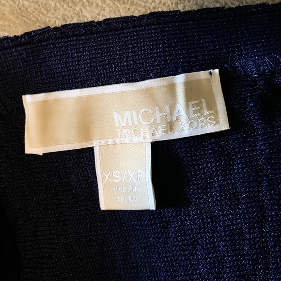 Michael Kors knit blue 1/4 length sleeve dress xs - Picture 5 of 6